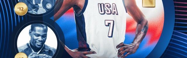 星空体育-四金加身创奥运男篮历史！KD是当之无愧的美国队长